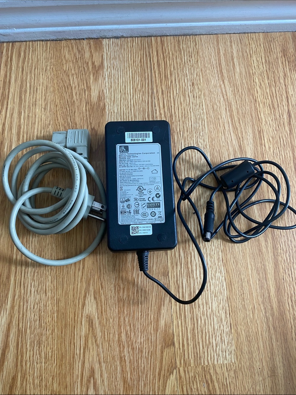 OEM Zebra Technologies Corporation Power Adapter Cord for Zebra Thermal Printers